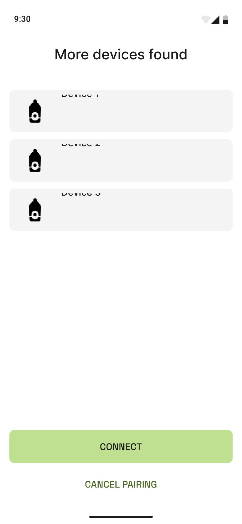 Multiple devices list